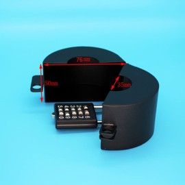 TEMEILI Metal Garden Faucet Lock - Outdoor Spigot Lock, Prevents Water Theft (Black)