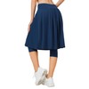 ANIVIVO 24" Long Knee Length Skirted Leggings for Women,Modest Athletic