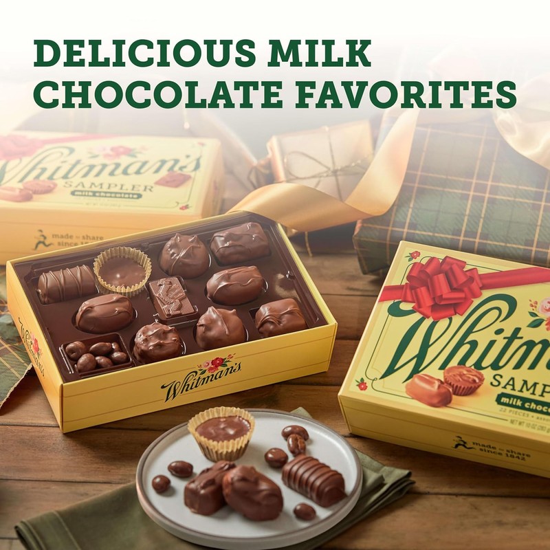 Whitman's Sampler Mother's Day Milk Chocolates Gift Box, 10 Ounce