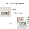 Lancoon Electronic Thermo-Hygrometer, Small Clock with Temperature, Humidity, ℃/℉ Switch,