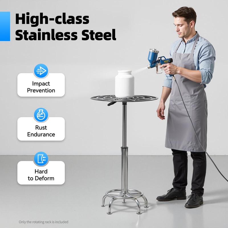 360° Spray Paint Rack, Stable Rotating Paint Rack, Lifting Spray