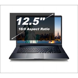 JiSiTeCai 12.5 Inch 16:9 Computer Privacy Screen Filter for Monitor - Privacy Shield and Anti-Glare Protector