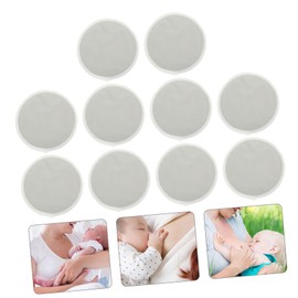 Mikinona 10 Pcs Breast Pads Bottle Pads- Breastfeeding Nursing Pads for Maternity Reusable Nursing Pads Breathable Nursing Pads Reusable Washable Nursing Pads Fiber