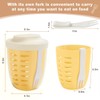 Luiruey Fruit Salad Storage Cup With Lids and Fork, 20