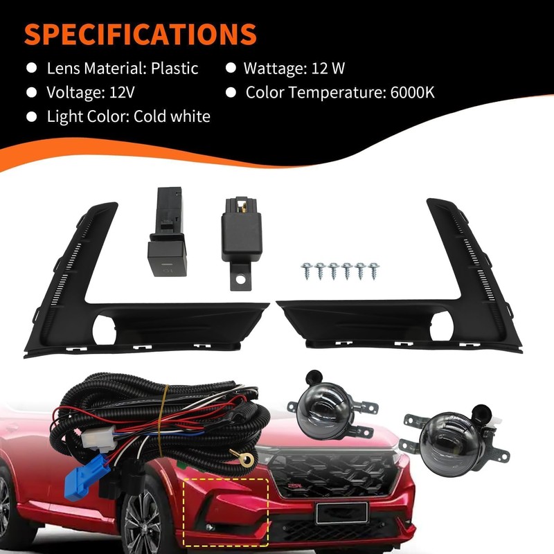 Aspaton Front Fog Light Assembly Compatible with 2023 2024 CRV