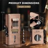 XIFEI 5-in-1 Cigar Lighter with Triple Jet Flame, Refillable Butane