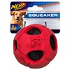 Nerf Dog 1484 Red Rubber Wrapped Bash Tennis Ball Squeak