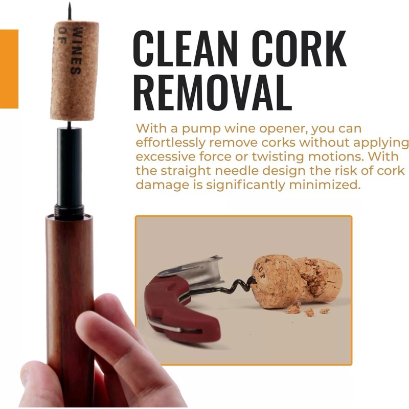 Cork Genius Wine Pen Mini, Air Pump Wine Bottle Opener