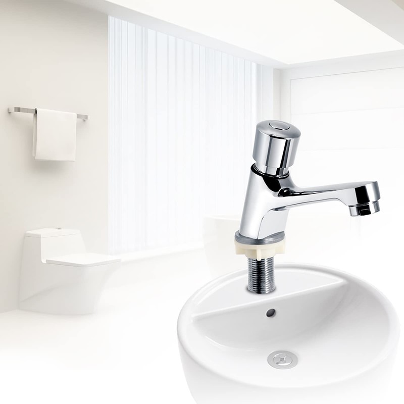 Public Single Cold Faucets Sink Faucet Push Type Faucet Time