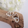 925 Sterling Silver Heart Earrings for Women, ALEXCRAFT Sterling Silver