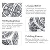 Vito S925 Sterling Silver Saint Benedict Ring for Women Men,