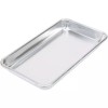 Choice (6-Pack) 1/8 Size Aluminum Bun Sheet Baking Pan Serving