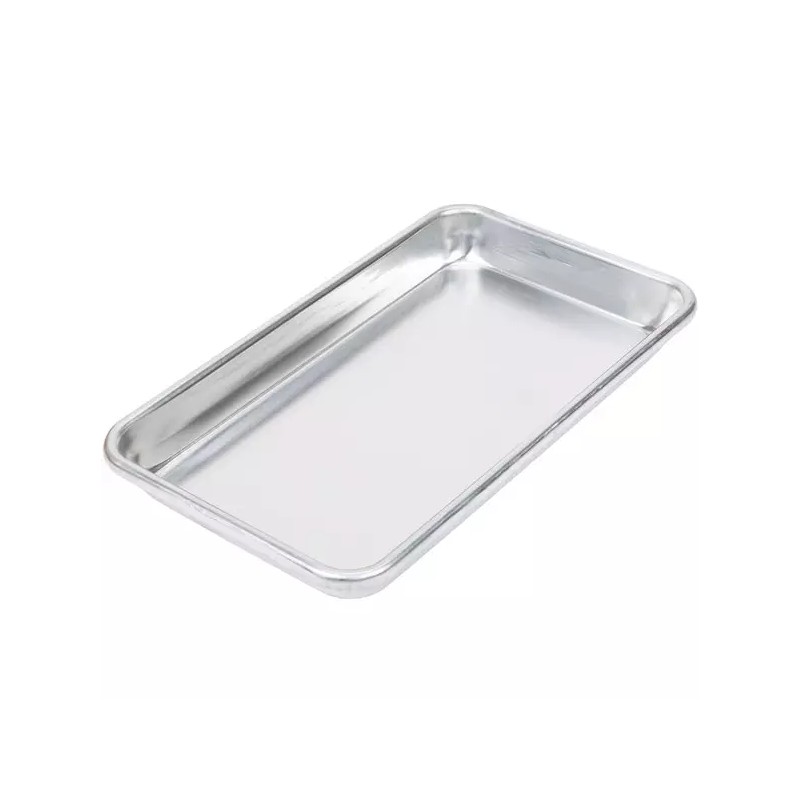 Choice (6-Pack) 1/8 Size Aluminum Bun Sheet Baking Pan Serving