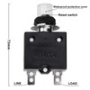 RKURCK 30 Amps Thermal Circuit Breaker, Thermal Overload Protector Push