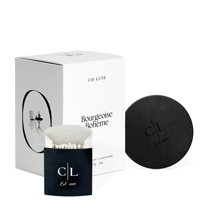 Cie Luxe California Scented Candle Bourgeoise Bohème, 8 Oz