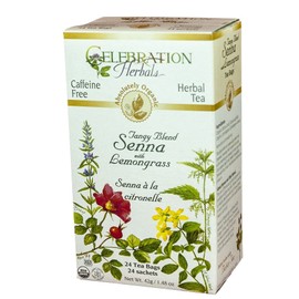 CELEBRATION HERBALS TEA SENNA W/ LEMONGRASS TEABAGS 24CT ORGANIC