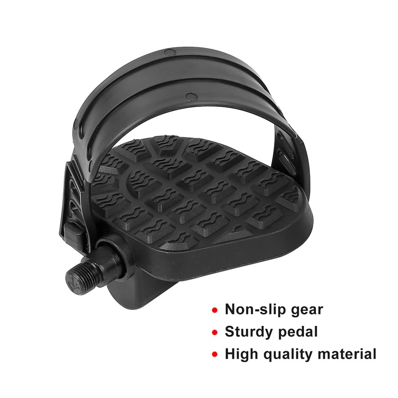 X AUTOHAUX Pair Bike Pedals 9/16'' Spindle Platform Non Slip