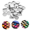 Outanaya Diy Makeup Palette Accessory 30pcs Empty Metal Eyeshadow Pans