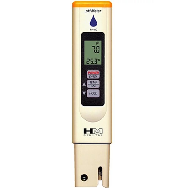 HM DIGITAL PH Meter PH-80 Handheld Water Resistant Water Quality