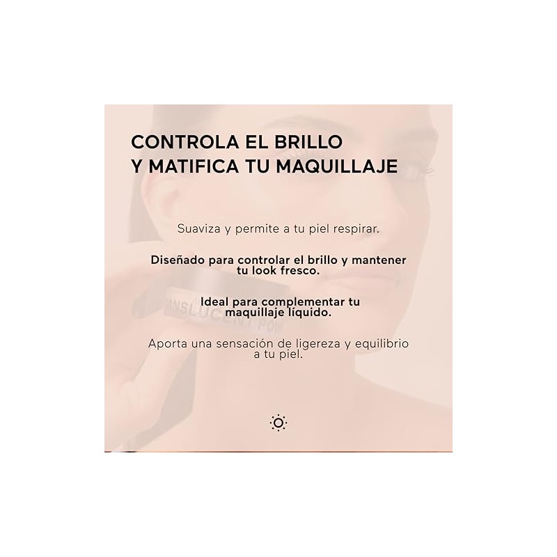 AHAL - Polvo Traslúcido con Aloe y Aceite de Frambuesa,