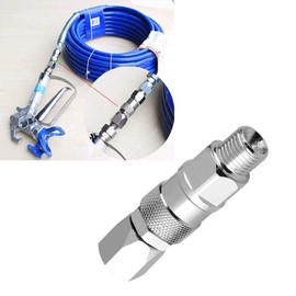 Hztyyier 1/4 Inch Swivel Pipe Cleaning Hose Connection for Airless Sprayer Stainless Steel Coupling for Hoses