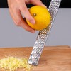 Zester Grater, Stainless Steel Zester Grater with Wooden Handle, Zester