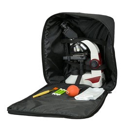 Sturdy Polyester Water Proof Microscope Carrying Bag with Front Pockets to Carry All Microscope Accessories