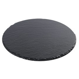 Tcrogsciss Round Slate Cheese Board 24 x 24 cm