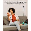 W & O Retractable Phone Charger with USB C Cable