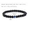 Evil Eye Bracelets for Men Mens Black Obsidian Stretchy Beaded