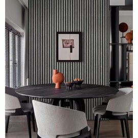 myforHD Wallpaper Peel and Stick Wood Grating Stripe Self-Adhesive Wallpaper Faux Wood Contact Paper Wood Slats Self Adhesive Wall Paper PVC Vinyl Film Removable Waterproof (Wood D, 17.3" x 236")