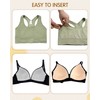 KSang Bra Pads Inserts 4 Pairs - Sewn Edges Breast