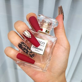 Point Hopi Handmade Nail Tips - Oval / 포인트 호피 수제네일팁 - 오벌