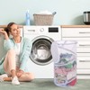BATTOO Large Collapsible Laundry Basket with Lid Foldable Mesh Pop