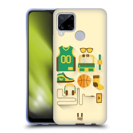 Head Case Designs Basket Starterpaket Soft Gel Handyhülle Hülle kompatibel mit Realme C15