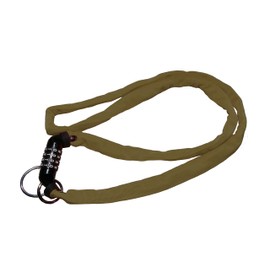 Kuhaku 30378 Mandarin Mandarin Orange Double Loop 140 Dial Type Bicycle Chain Lock, 4 Digit Freely Settings, Thickness 0.2 inches (4 mm) x Length 55.1 inches (140 cm), Olive