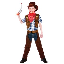 Boys Wild West Cowboy Fancy Dress Costume - Medium (5-7 Years)