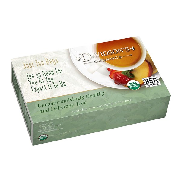 Davidson's Organics, Meyers Lemon, 100-count Unwrapped Tea Bags