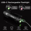 KunHe Small Rechargeable Flashlights, 10 Pack Bulk USB-C Mini High