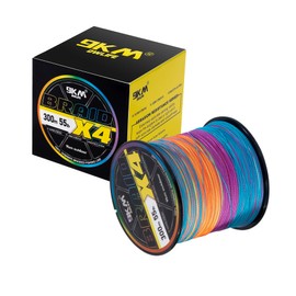 9KM DWLIFE Braided Fishing Line 8LB-100LB Dyneema Fishing Line, Zero Stretch & Anti-Bite Coating for Freshwater/Saltwater Fishing 4 Strands(164Yards-8lb)