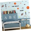 ORFOFE DIY Boys and Girls Room Decor Basketball Football Wall