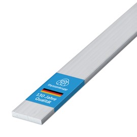 thyssenkrupp Flat Profile Aluminium Bar, 20 x 3 mm, in 2450 mm Length, Flat Material, EN AW-6060