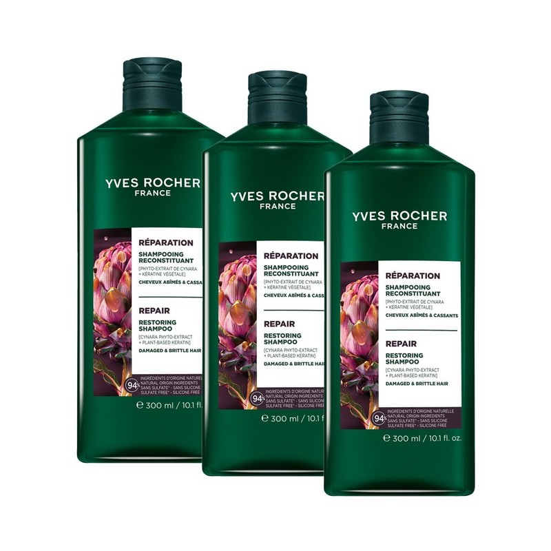 Yves Rocher - Kit Shampoo Reparación para Cabello Seco y