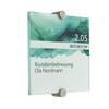 Stainless Steel Door Sign – Glass for Office 150 x