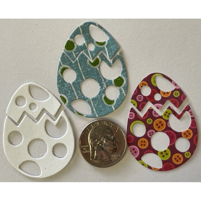 Unbranded EASTER EGG & BUNNY Die-Cut Set(12pc)Rabbi