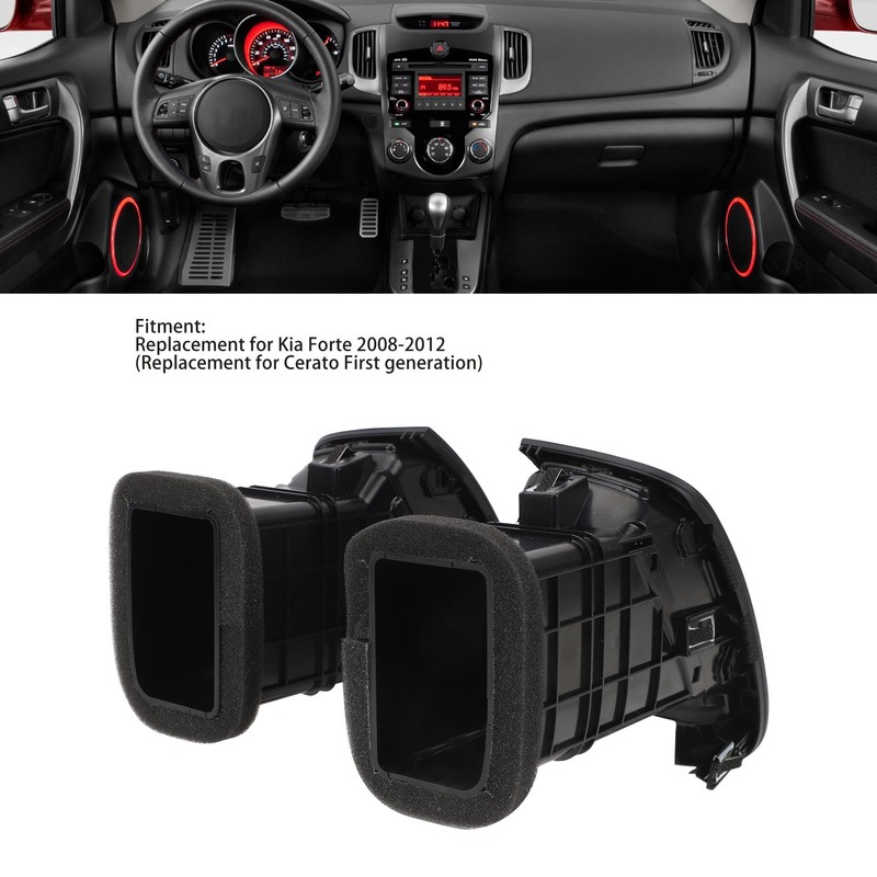 1 Pair Front Center Air Vent 974401X500WK Dashboard Ac Outlet