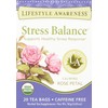 Lifestyle Awareness Teas, Caffeine Free Stress Balance Tea, 20 Count