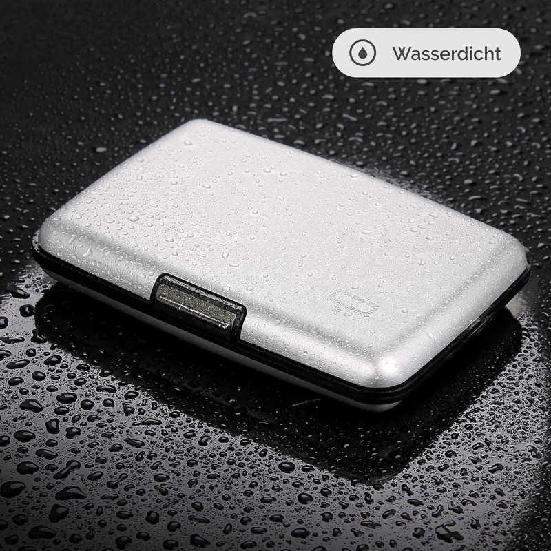 ÖGON -DESIGNS- Aluminium Card Case, RFID Protection Against Fraud and