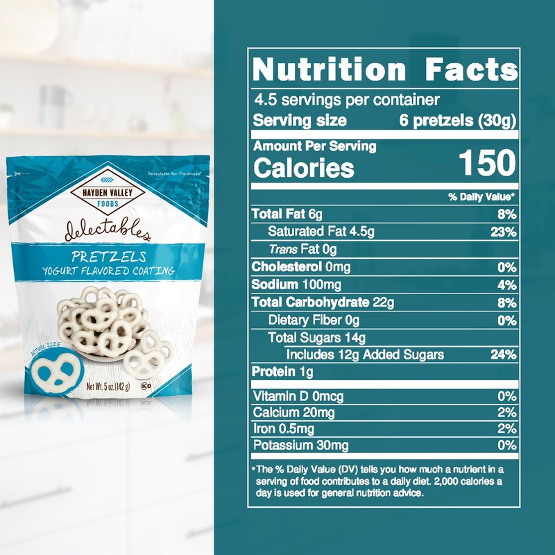 Hayden Valley Foods Vanilla Yogurt Flavored Covered Pretzels | 5oz