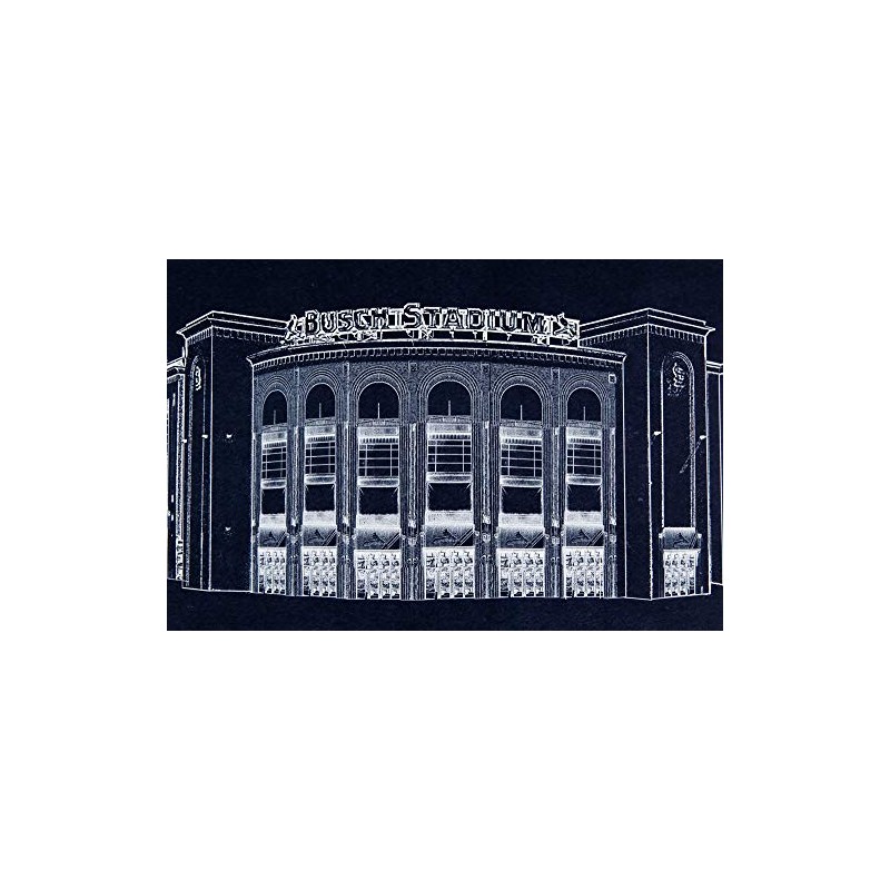 Busch Stadium Blueprint Print